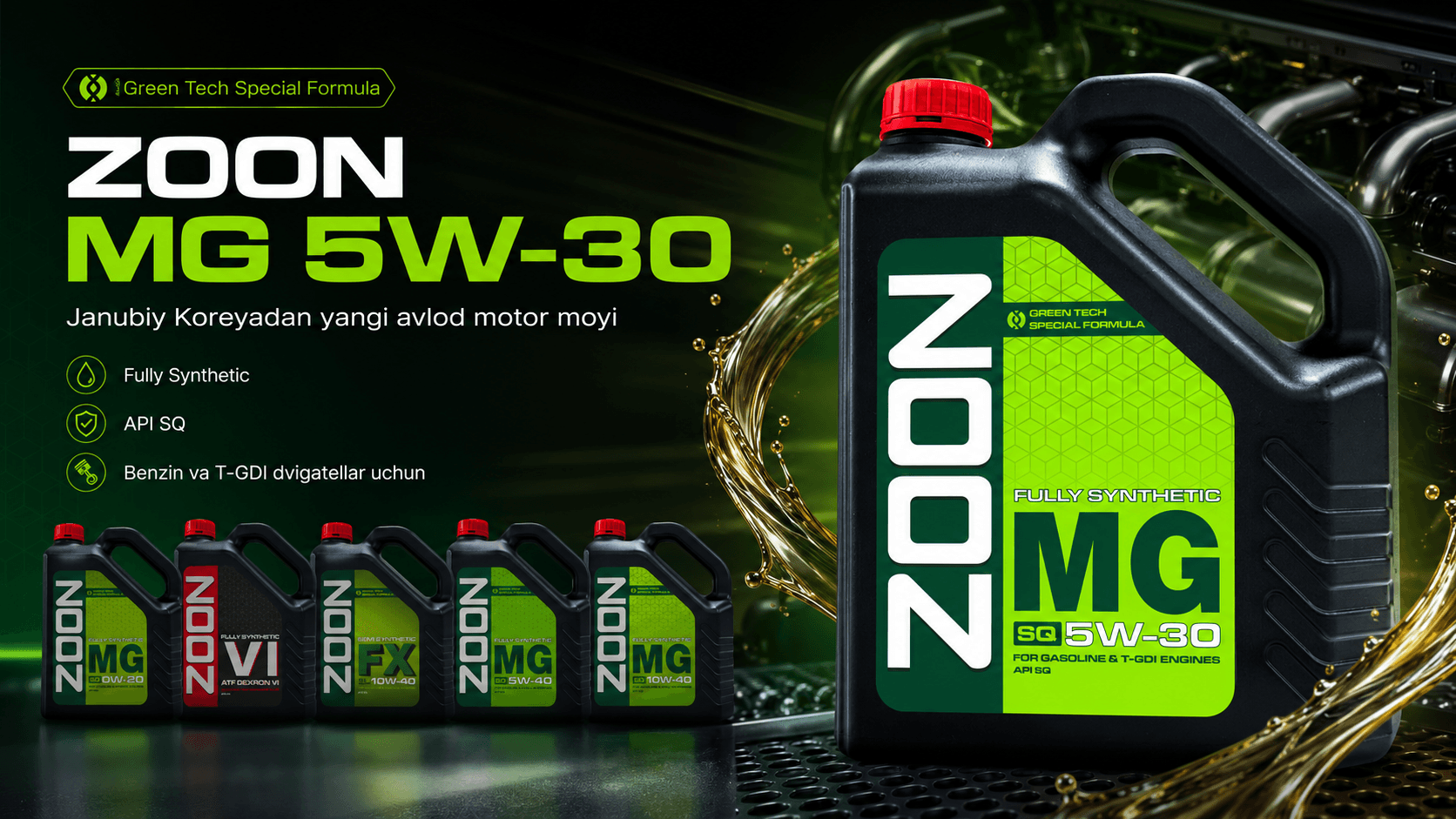ZOON MG 5W-30 — Janubiy Koreyadan yangi avlod motor moyi